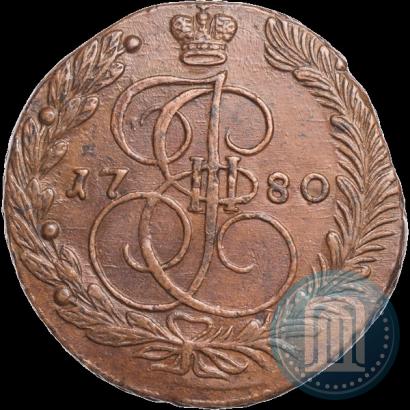 Picture 5 kopecks 1780 year ЕМ 