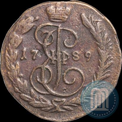 Picture 1 kopeck 1789 year ЕМ 