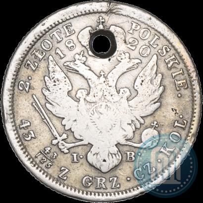 Picture 2 złote 1820 year IB 