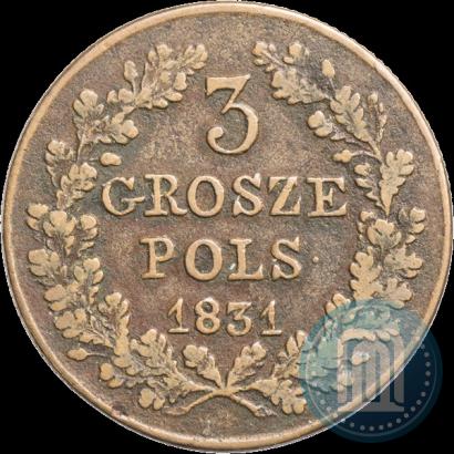 Фото 3 гроша 1831 года KG "Польское восстание"