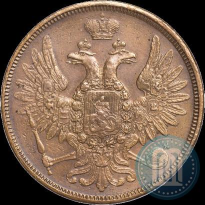 Picture 5 kopecks 1858 year ЕМ "Type of 1849-1857"