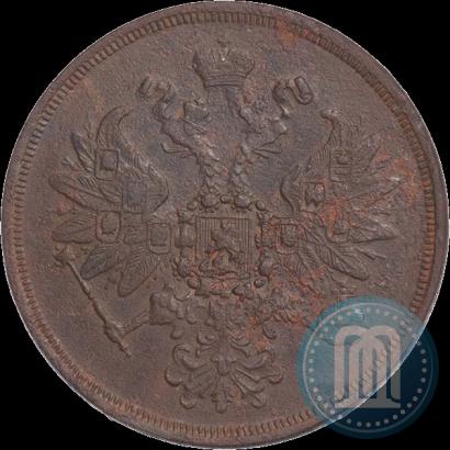 Picture 2 kopecks 1860 year ЕМ 