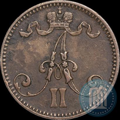 Фото 5 пенни 1866 года  