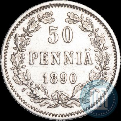 Фото 50 пенни 1890 года L 
