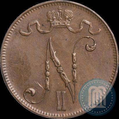 Picture 5 pennia 1907 year  