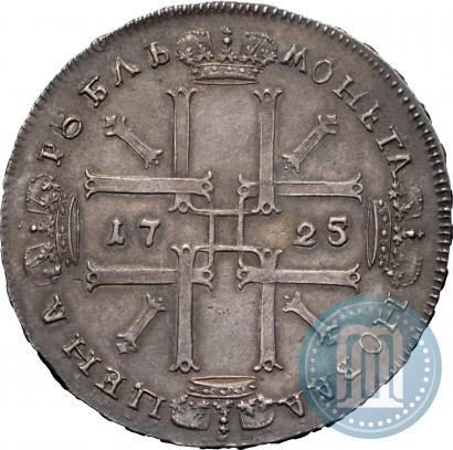 Фото 1 рубль 1725 года  "Портрет в античных доспехах"