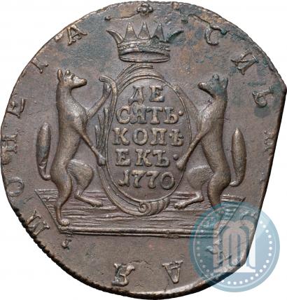 Фото 10 копеек 1770 года КМ 