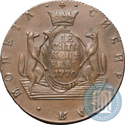 Фото 10 копеек 1770 года КМ 