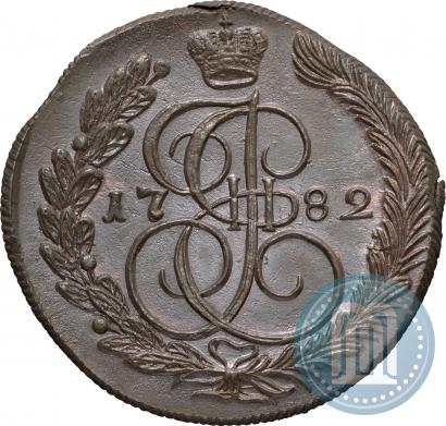 Фото 5 копеек 1782 года КМ 