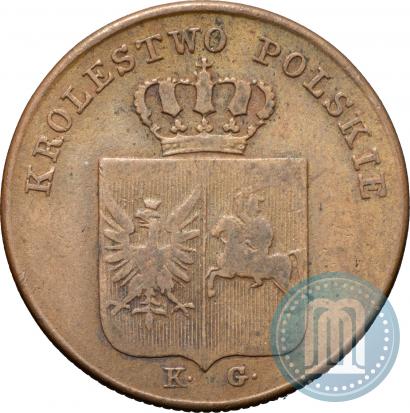 Picture 3 grosze 1831 year KG "Polish uprising"