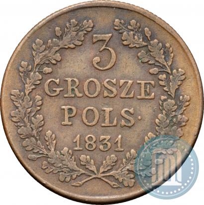 Picture 3 grosze 1831 year KG "Polish uprising"