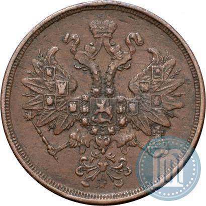 Фото 2 копейки 1863 года ЕМ 