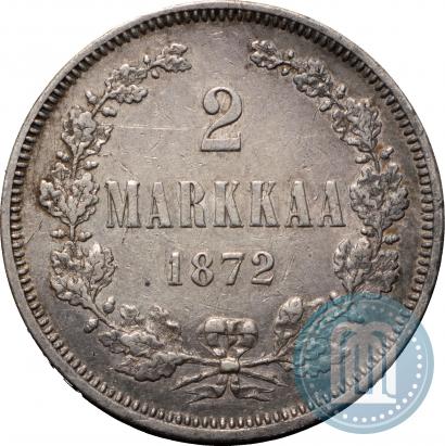 Picture 2 markkaa 1872 year S 