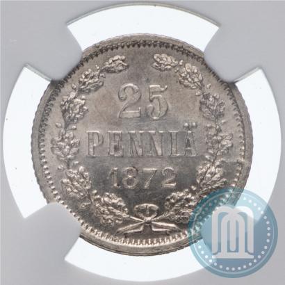 Picture 25 pennia 1872 year S 