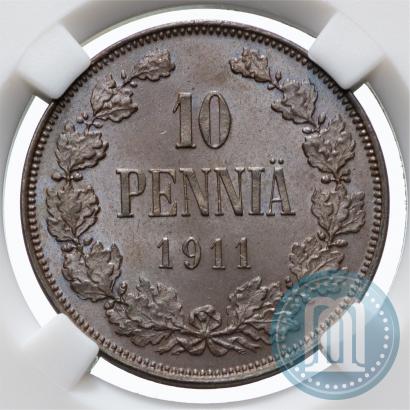 Picture 10 pennia 1911 year  