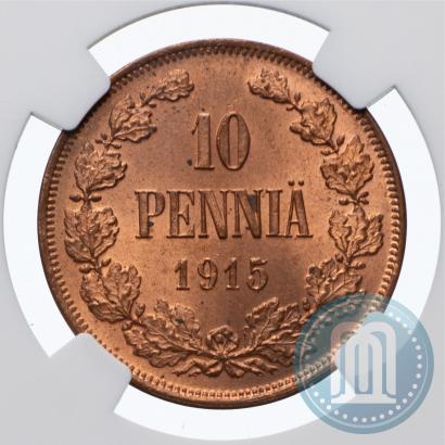 Picture 10 pennia 1915 year  