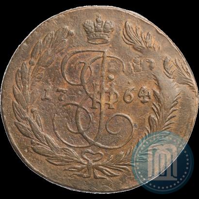 Picture 5 kopecks 1764 year ЕМ 