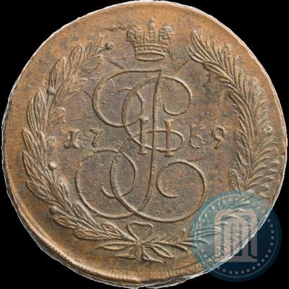 Picture 5 kopecks 1769 year ЕМ 