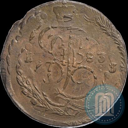 Picture 5 kopecks 1783 year ЕМ 