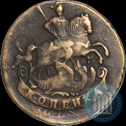 Picture 1 kopeck 1790 year ЕМ 