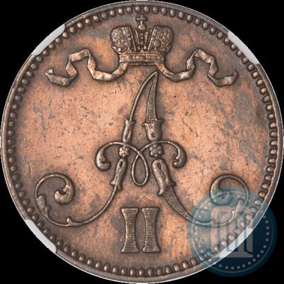 Фото 5 пенни 1865 года  