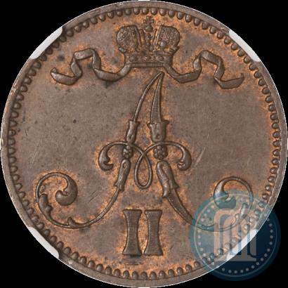 Фото 5 пенни 1866 года  