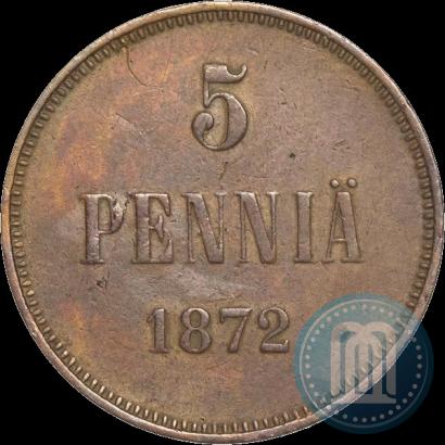Фото 5 пенни 1872 года  