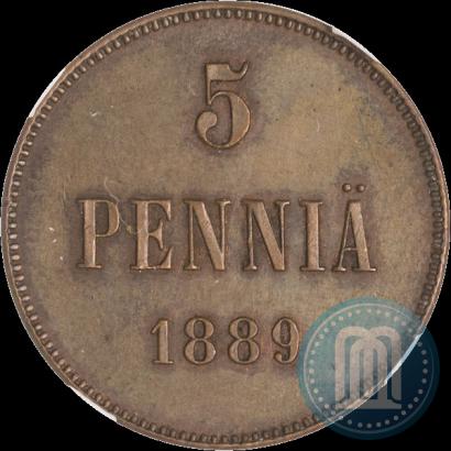 Фото 5 пенни 1889 года  