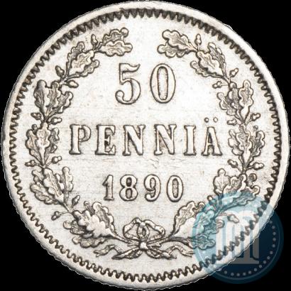 Фото 50 пенни 1890 года L 