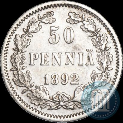 Фото 50 пенни 1892 года L 