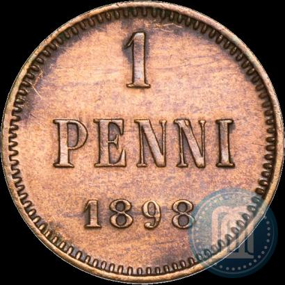 Фото 1 пенни 1898 года  