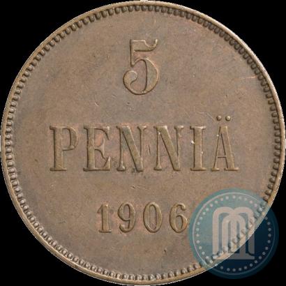 Фото 5 пенни 1906 года  