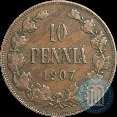 Фото 10 пенни 1907 года  