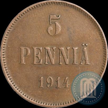 Фото 5 пенни 1914 года  