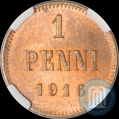 Фото 1 пенни 1916 года  