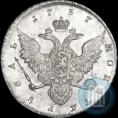 Фото 1 рубль 1737 года  "Работы Гедлингера"