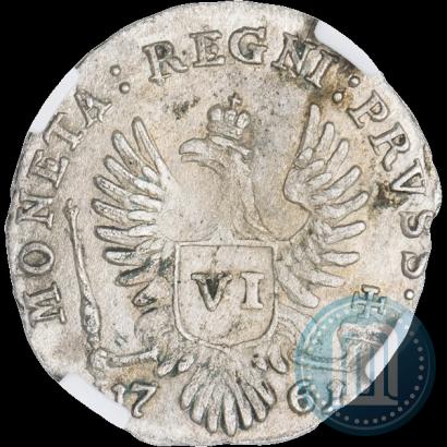 Фото 6 грошей 1761 года  