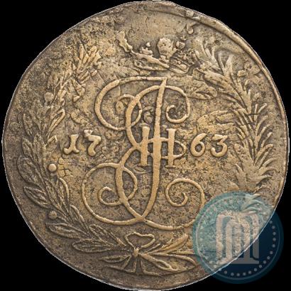 Фото 5 копеек 1763 года ЕМ 