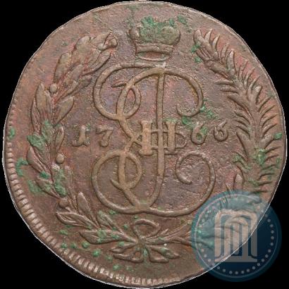 Фото 5 копеек 1766 года ММ 
