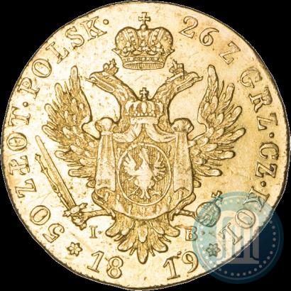 Фото 50 злотых 1819 года IB 