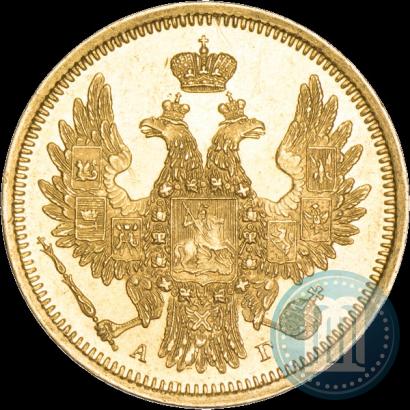 Фото 5 рублей 1851 года СПБ-АГ 