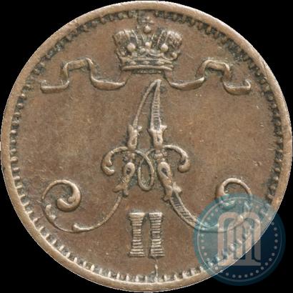 Фото 1 пенни 1874 года  