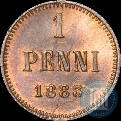 Фото 1 пенни 1883 года  