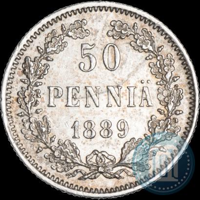 Фото 50 пенни 1889 года L 