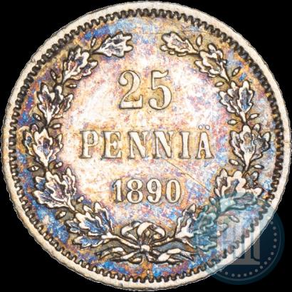 Фото 25 пенни 1890 года L 
