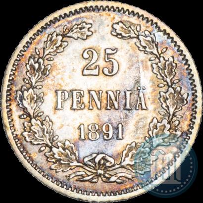 Фото 25 пенни 1891 года L 