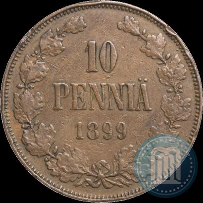 Фото 10 пенни 1899 года  