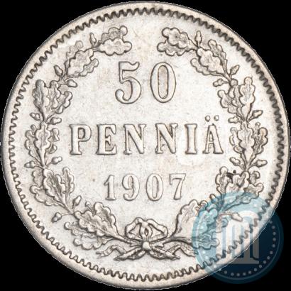 Фото 50 пенни 1907 года L 