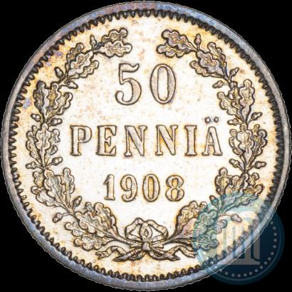 Фото 50 пенни 1908 года L 