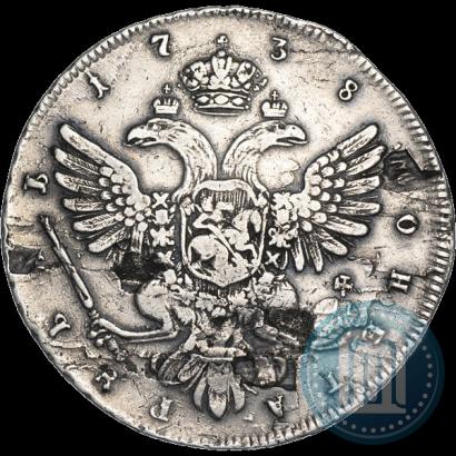 Фото 1 рубль 1738 года СПБ "Петербургский тип"